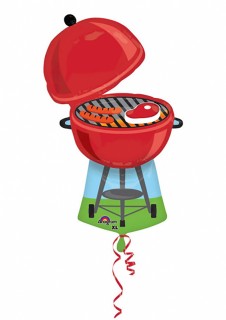 Czerwony balonowy grill